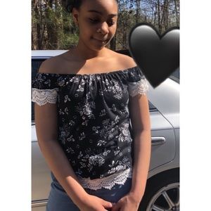 Off the shoulder shirt